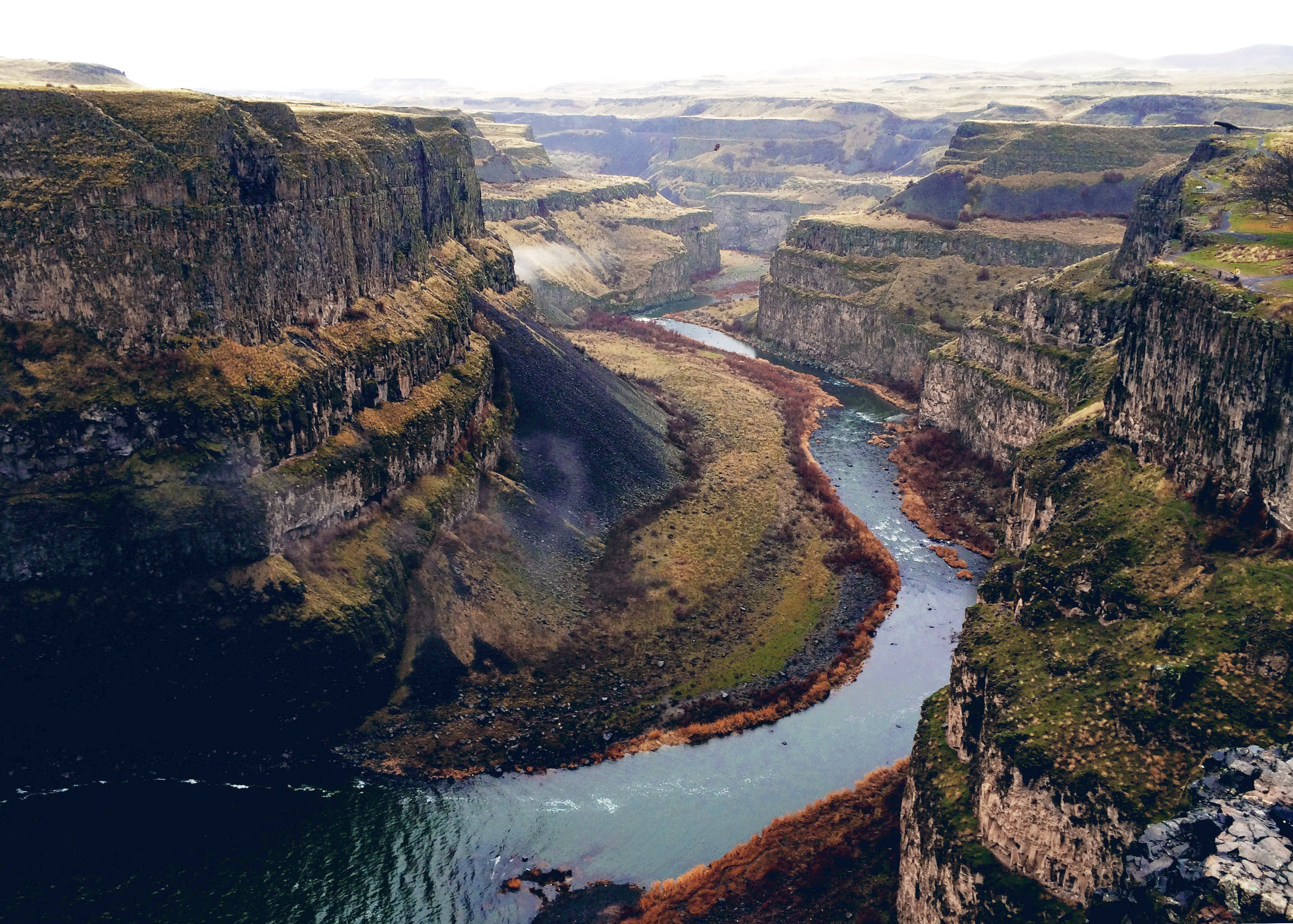 Scenic river canyon